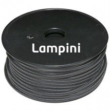 Καλώδιο Υφασμάτινο Κορδόνι 2x0.50mm² Γκρί Γραφίτης 9-025019